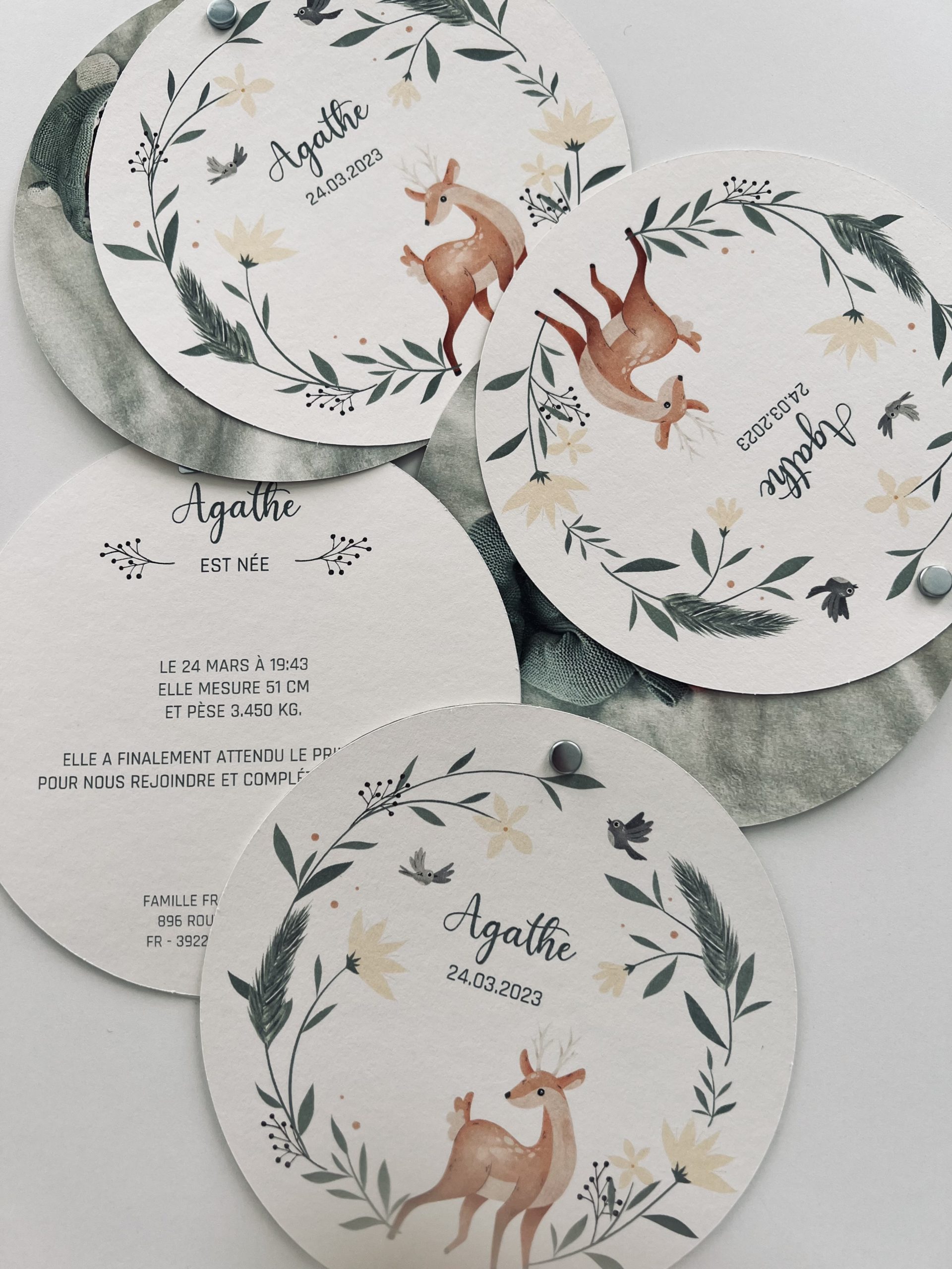 Faire-part et remerciement Timothy